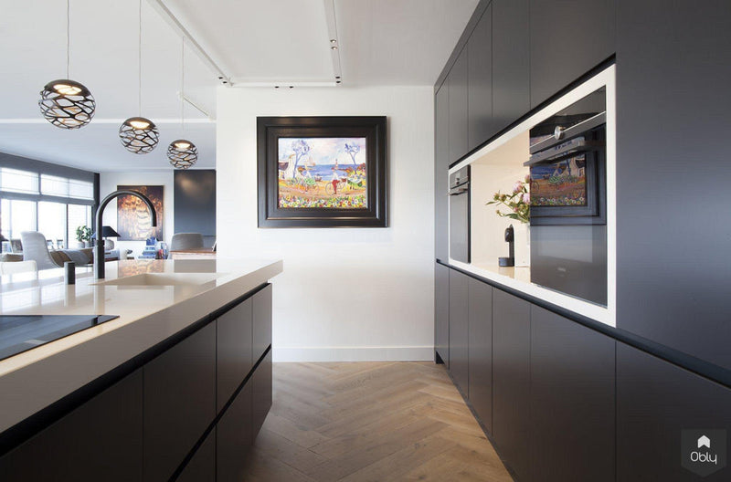 Moderne keuken in antraciet-Wood Creations-alle,Keuken-OBLY