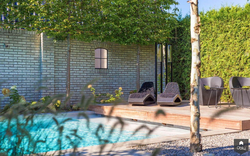 Moderne kleine tuin met zwembad-Stoop Tuinen-alle,Tuinen-OBLY