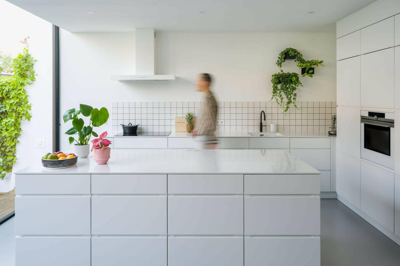 Moderne renovatie jaren 50 tussenwoning-Jaren 30 architect-Woonkamer-OBLY