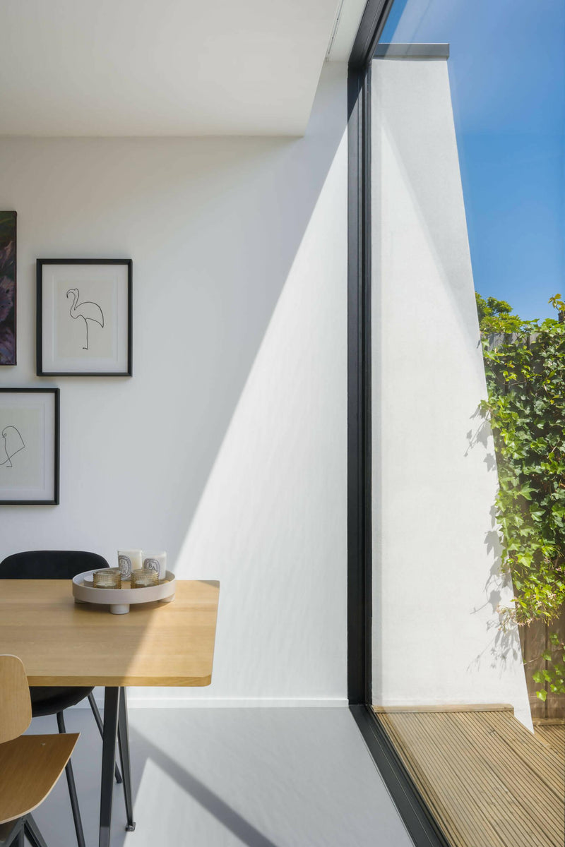 Moderne renovatie jaren 50 tussenwoning-Jaren 30 architect-Woonkamer-OBLY