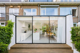 Moderne renovatie jaren 50 tussenwoning-Jaren 30 architect-Woonkamer-OBLY