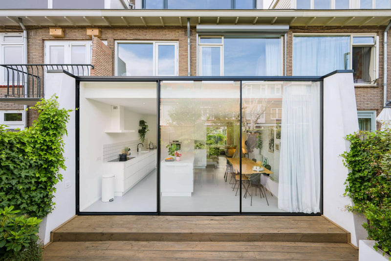 Moderne renovatie jaren 50 tussenwoning-Jaren 30 architect-Woonkamer-OBLY