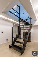 Moderne stalen trap-Van Bruchem Staircases-alle,Entree hal trap-OBLY