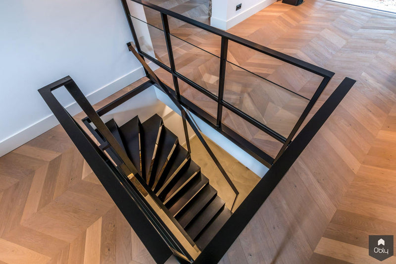 Moderne stalen trap-Van Bruchem Staircases-alle,Entree hal trap-OBLY