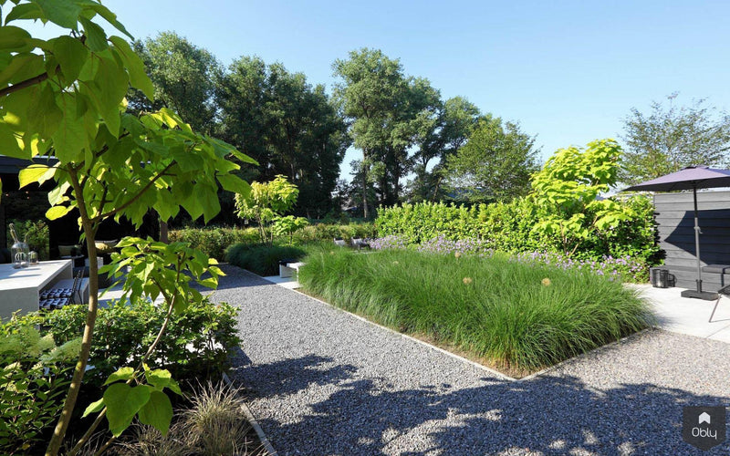 Moderne tuin in het groen-Stoop Tuinen-alle,Tuinen-OBLY