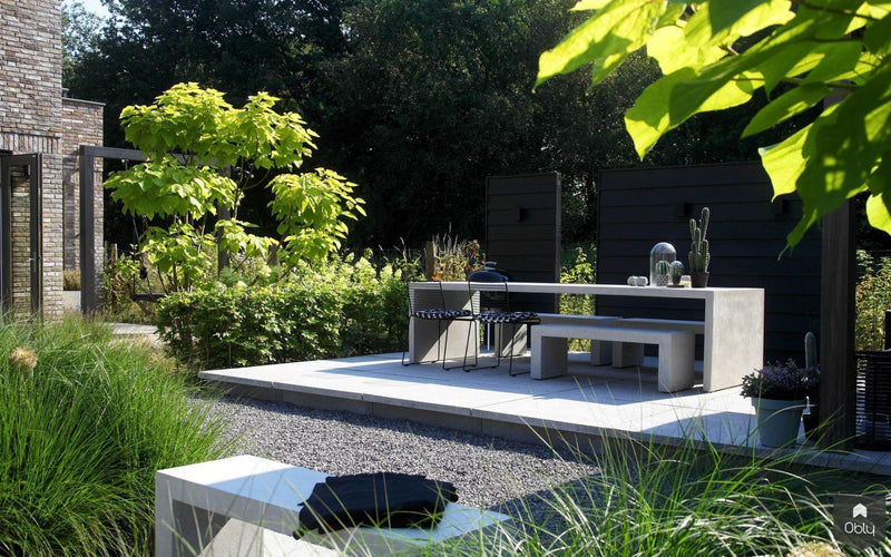 Moderne tuin in het groen-Stoop Tuinen-alle,Tuinen-OBLY