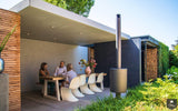Moderne tuin met beton-look overkapping-Stoop Tuinen-alle,Tuinen-OBLY