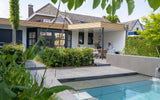 Moderne tuin met zwembad poolhouse en sauna-Stoop Tuinen-modern, Tuin-Moderne tuin met poolhouse-OBLY