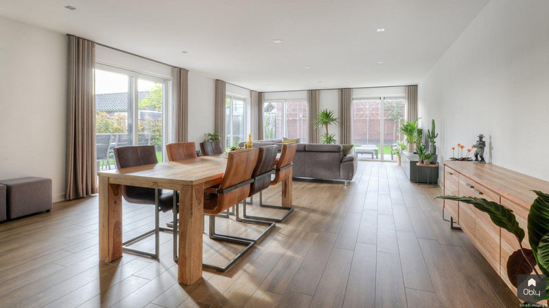Moderne villa met stucwerk en baksteen-lab-R architectenbureau-alle,Exterieur vrijstaand-OBLY