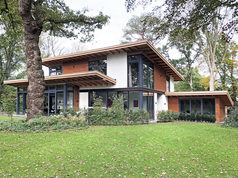 Moderne villa van glas en hout-Architectenbureau Lighthouse Living-Keuken-OBLY
