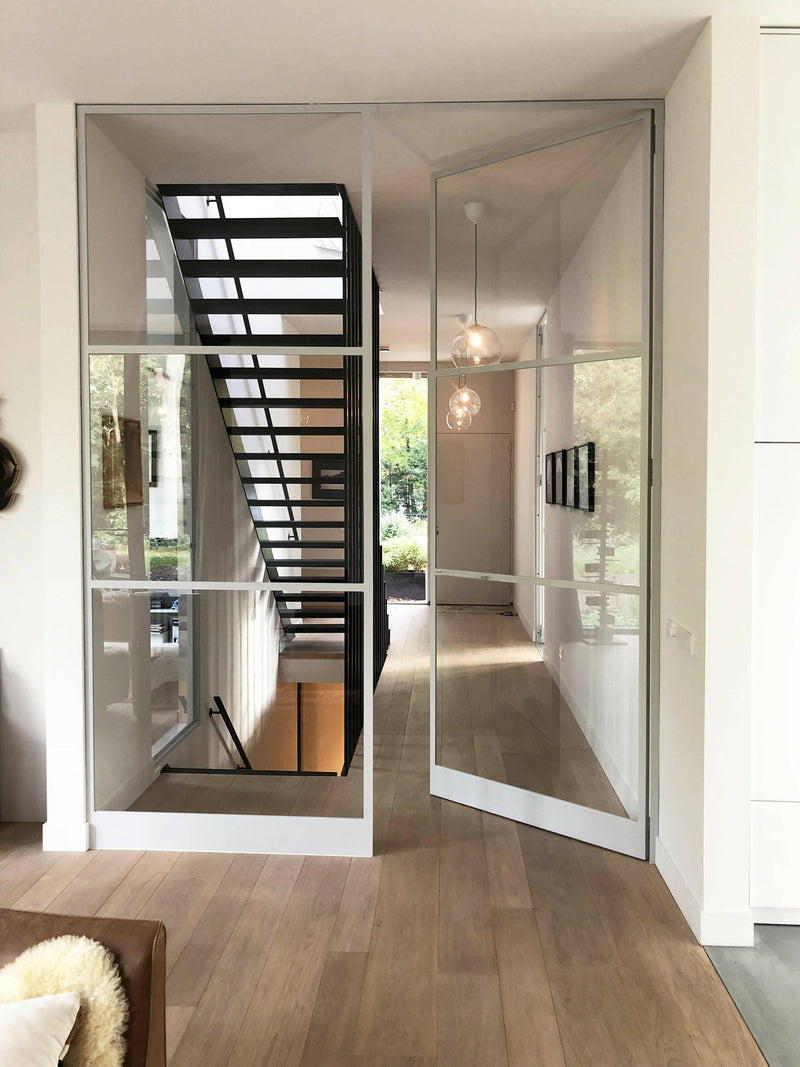 Moderne villa van glas en hout-Architectenbureau Lighthouse Living-Keuken-OBLY
