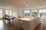 Moderne witte Corian keuken-DBD Interiors-alle,Keuken-OBLY