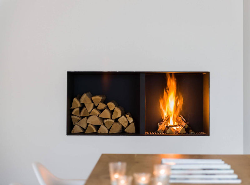 Moderne witte haardwand-Match vuur & Interieur-alle,Woonkamer-Moderne witte haardwand | OBLY.com-OBLY
