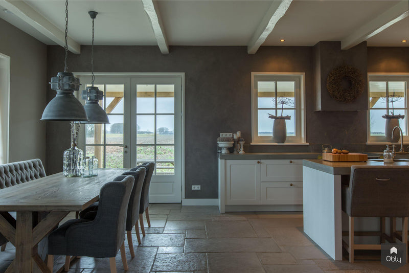 Moderne woning met Chateau Carreau vloeren-Van den Heuvel & Van Duuren-alle,Keuken-OBLY