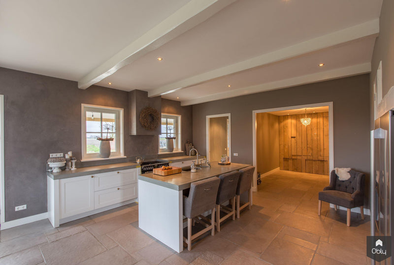 Moderne woning met Chateau Carreau vloeren-Van den Heuvel & Van Duuren-alle,Keuken-OBLY