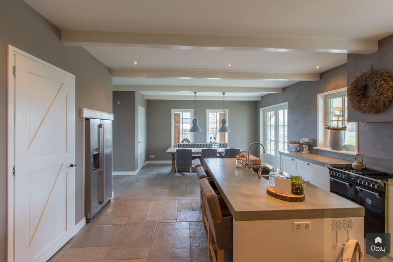 Moderne woning met Chateau Carreau vloeren-Van den Heuvel & Van Duuren-alle,Keuken-OBLY