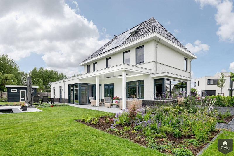 Moderne zwart wit villa-Verswijver Interieurconcepten-alle,Badkamer,Exterieur vrijstaand,Keuken,Tuinen,Vrijstaand,Woonkamer-Moderne zwart wit villa | OBLY.com-OBLY