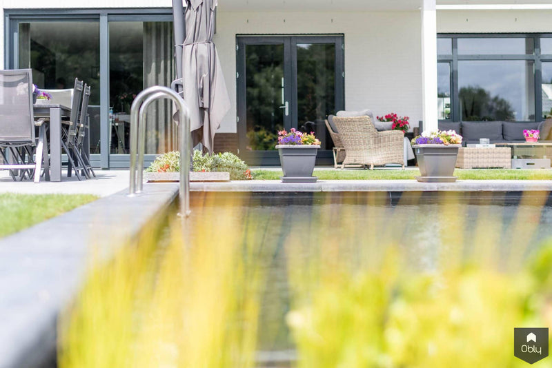 Moderne zwart wit villa-Verswijver Interieurconcepten-alle,Badkamer,Exterieur vrijstaand,Keuken,Tuinen,Vrijstaand,Woonkamer-Moderne zwart wit villa | OBLY.com-OBLY