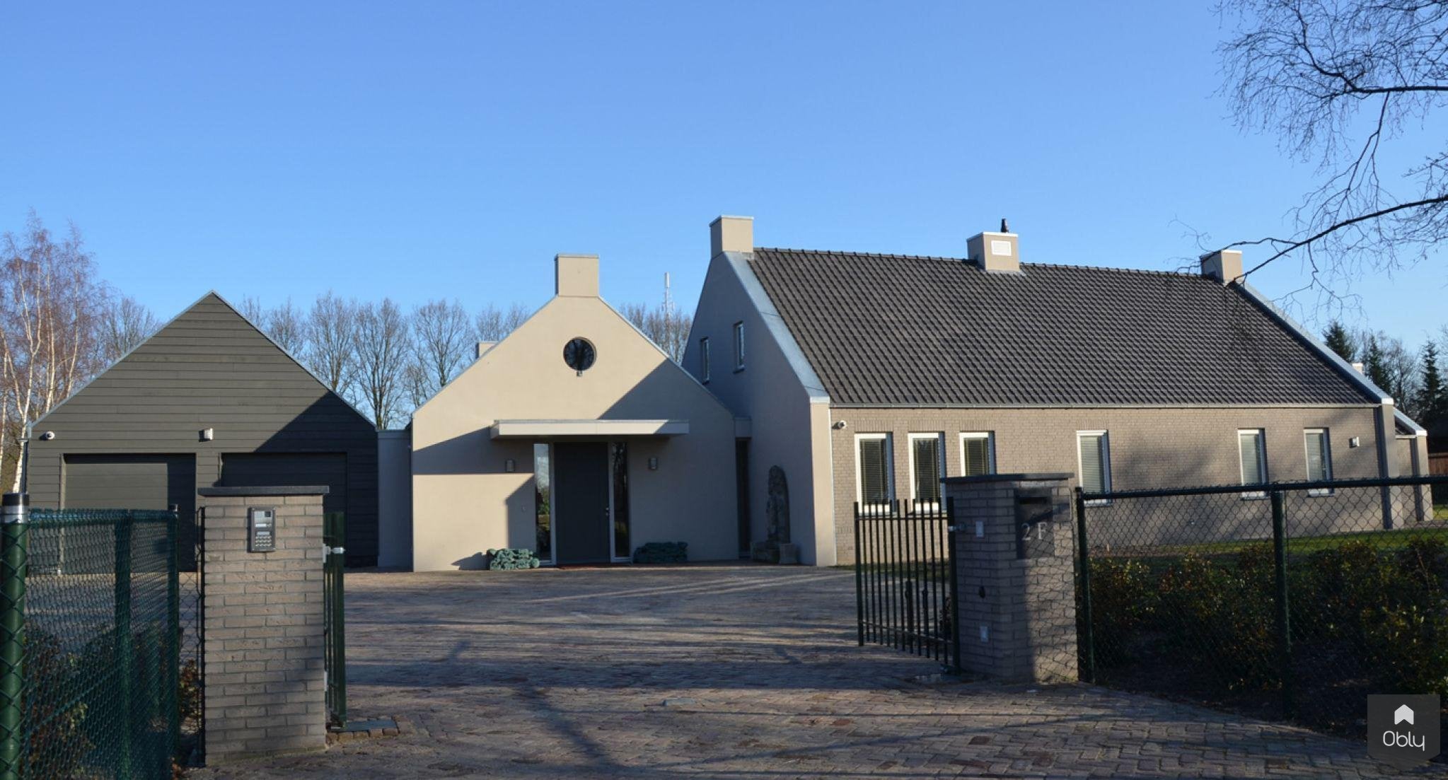 Nieuwbouw villa-Architectenbureau Drijvers Oisterwijk B.V.-alle,bakstenen gevel,Exterieur vrijstaand,landelijke architectuur,luxe woning,moderne villa,nieuwbouw villa,vrijstaande woning-OBLY