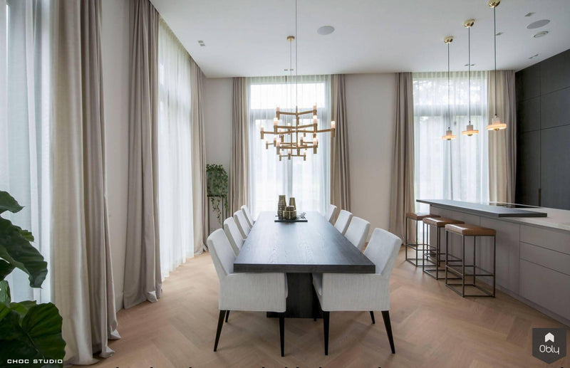 Nieuwbouwvilla met luxueus interieur-Choc Studio-alle,Keuken,Woonkamer-Nieuwbouwvilla met luxueus interieur | OBLY.com-OBLY