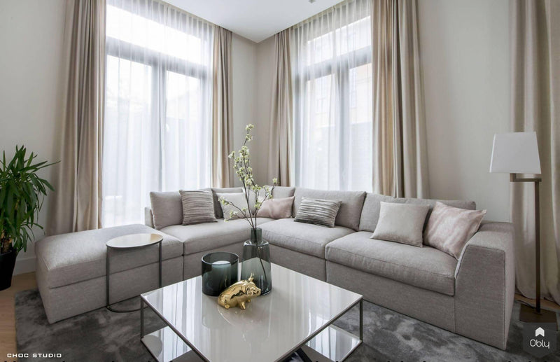 Nieuwbouwvilla met luxueus interieur-Choc Studio-alle,Keuken,Woonkamer-Nieuwbouwvilla met luxueus interieur | OBLY.com-OBLY