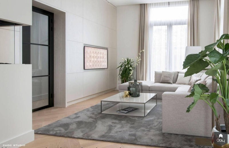 Nieuwbouwvilla met luxueus interieur-Choc Studio-alle,Keuken,Woonkamer-Nieuwbouwvilla met luxueus interieur | OBLY.com-OBLY