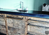 Oud eiken keuken industrie stijl met blauwstalen werkblad-Restyle-XL-alle,Keuken-OBLY