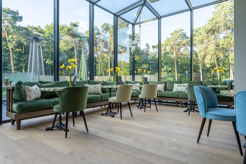 Parketvloer rustiek eiken-Vloerenhuis Amsterdam-Eetkamer-Rustiek eiken parketvloer-OBLY