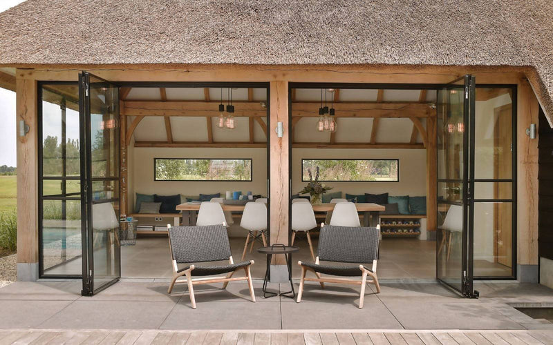 Prestigieus poolhouse met stalen buitendeuren-Stalendeurenhuys-alle,Woonkamer-OBLY
