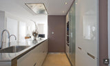 RVS keuken met wit hoogglans-Keukenarchitectuur Midden Brabant-alle,Keuken-OBLY