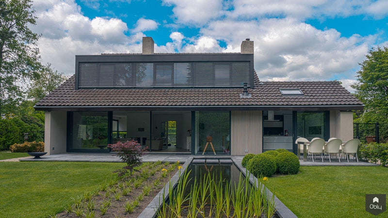 Renovatie en verbouwing villa in Ruitersbos-Van Os Architecten-alle,Woonkamer-OBLY