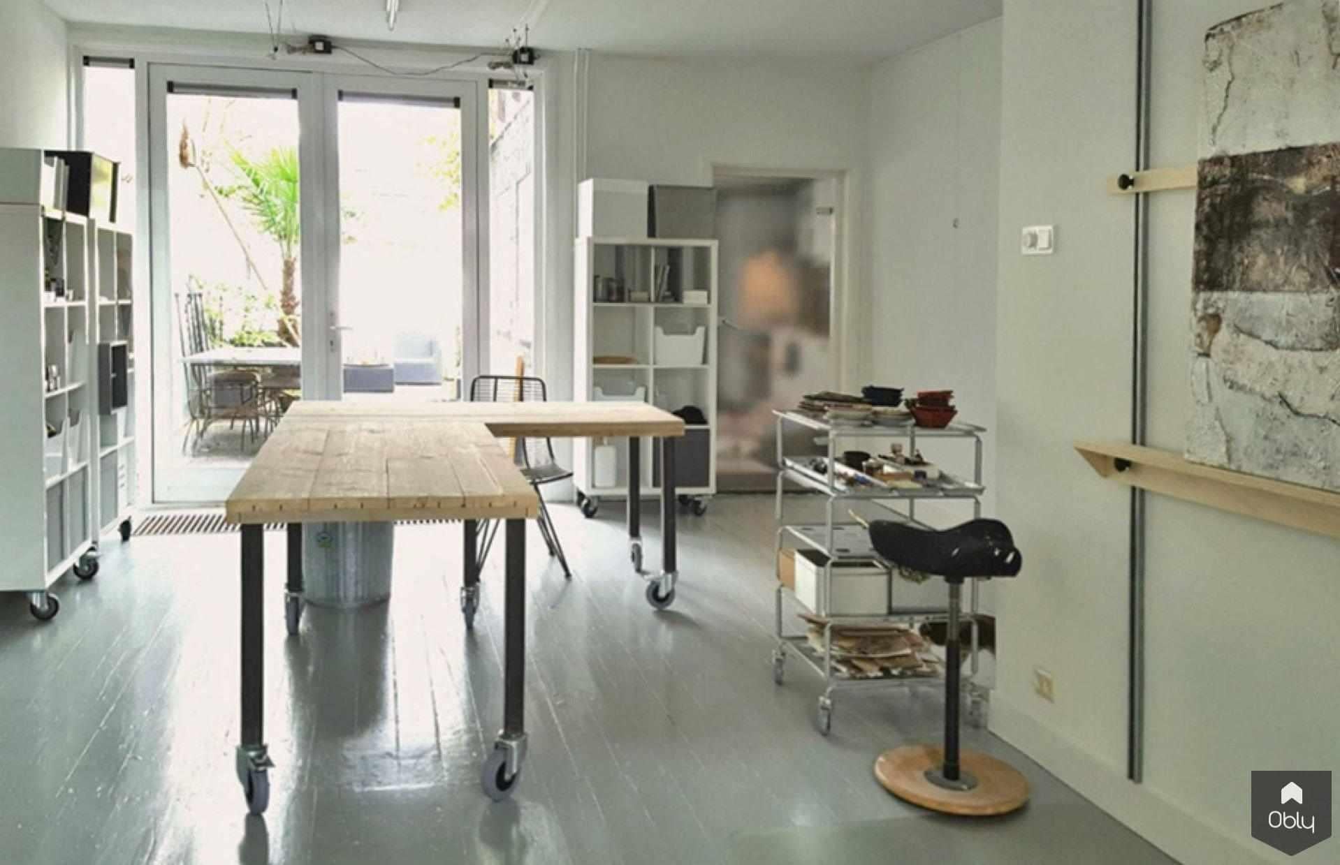 Renovatie jaren 40 woning met atelier-Doreth Eijkens | Interieur Architectuur-alle,atelier aan huis,atelier inrichting,creatief interieurdesign,Eetkamer,karaktervolle woning,kunstenaarswoning,lichte woonruimte,moderne renovatie,multifunctioneel interieur,renovatie jaren 40 woning,Woonkamer-OBLY