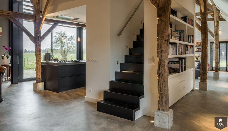 Renovatie sfeervolle woonboerderij-Van Os Architecten-alle,Woonkamer-OBLY