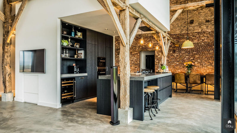 Renovatie sfeervolle woonboerderij-Van Os Architecten-alle,Woonkamer-OBLY