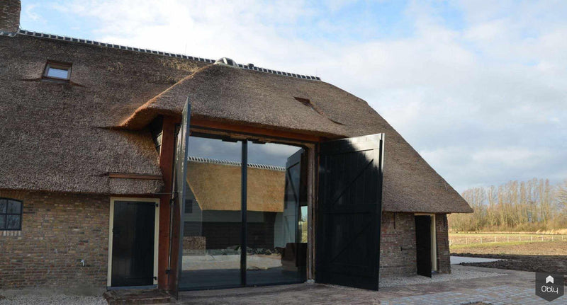 Restauratie rijksmonumentale boerderij - interieur-Architectenbureau Drijvers Oisterwijk B.V.-alle,Keuken-OBLY