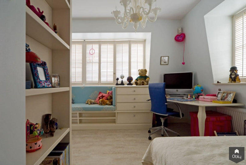 Romantische meisjes slaapkamer-Ronald Schouwink - Interieurs op maat-alle,Kinderkamer-OBLY