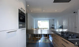 Ruime woonkeuken met Rvs werkblad cq. barblad-Keukenarchitectuur Midden Brabant-alle,Keuken-OBLY