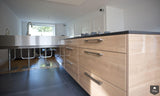 Ruime woonkeuken met Rvs werkblad cq. barblad-Keukenarchitectuur Midden Brabant-alle,Keuken-OBLY