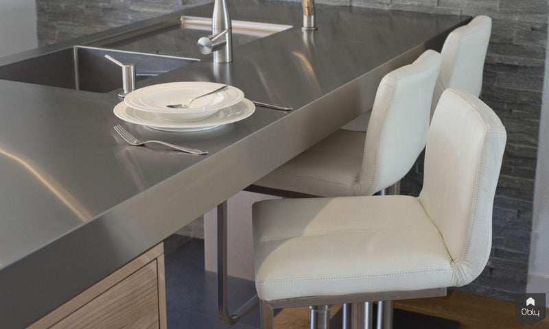 Ruime woonkeuken met Rvs werkblad cq. barblad-Keukenarchitectuur Midden Brabant-alle,Keuken-OBLY