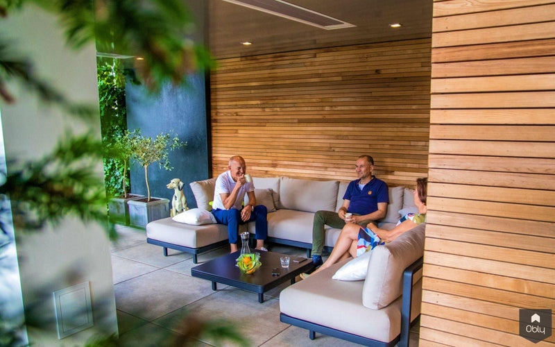 Sfeervolle moderne tuin met veranda-Stoop Tuinen-alle,Tuinen-OBLY