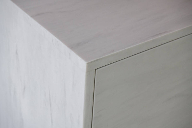 Solid surface kookeiland en meubelstuk-Ergoform-Keuken,Woonkamer-OBLY