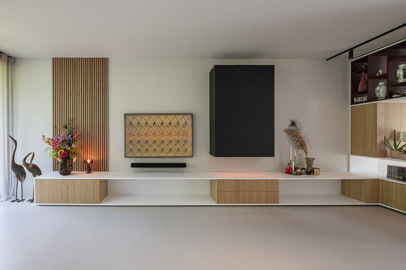 Solid surface kookeiland en meubelstuk-Ergoform-Keuken,Woonkamer-OBLY