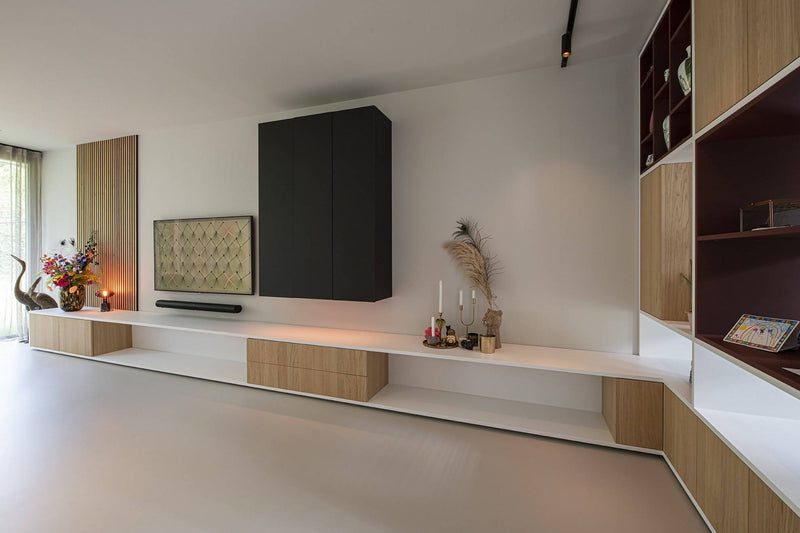 Solid surface kookeiland en meubelstuk-Ergoform-Keuken,Woonkamer-OBLY