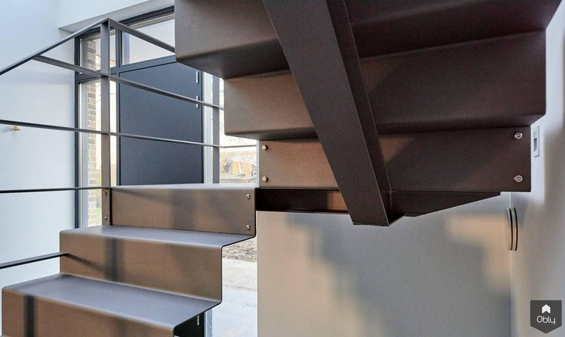 Stalen trap als sculptuur-Frank Penders-alle,Entree,Entree Hal Trap,Hal,Trap-Stalen trap als sculptuur | OBLY.com-OBLY