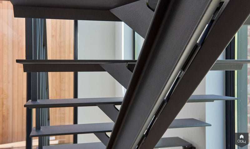 Stalen trap open nieuwbouw woning-Frank Penders-alle,Entree,Entree Hal Trap,Hal,Trap-Stalen trap open nieuwbouw woning | OBLY.com-OBLY