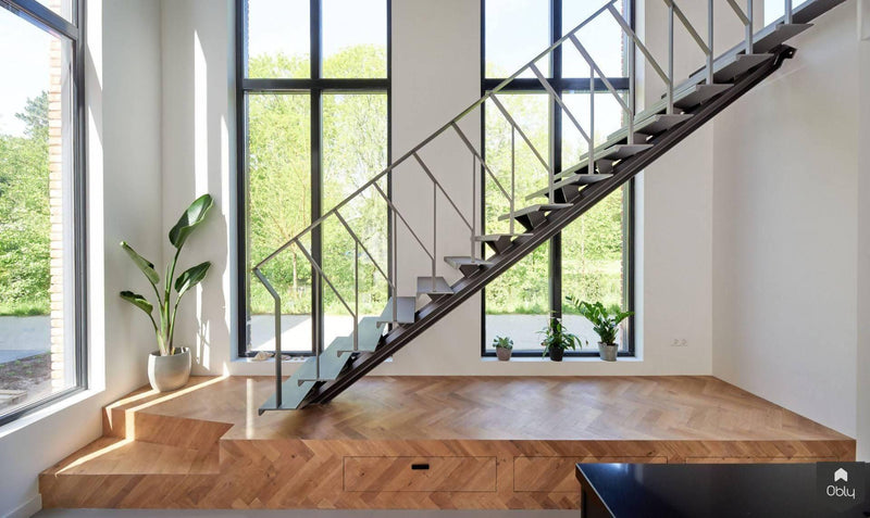 Stalen trap open nieuwbouw woning-Frank Penders-alle,Entree,Entree Hal Trap,Hal,Trap-Stalen trap open nieuwbouw woning | OBLY.com-OBLY
