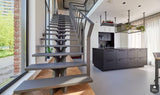 Stalen trap open nieuwbouw woning-Frank Penders-alle,Entree,Entree Hal Trap,Hal,Trap-Stalen trap open nieuwbouw woning | OBLY.com-OBLY
