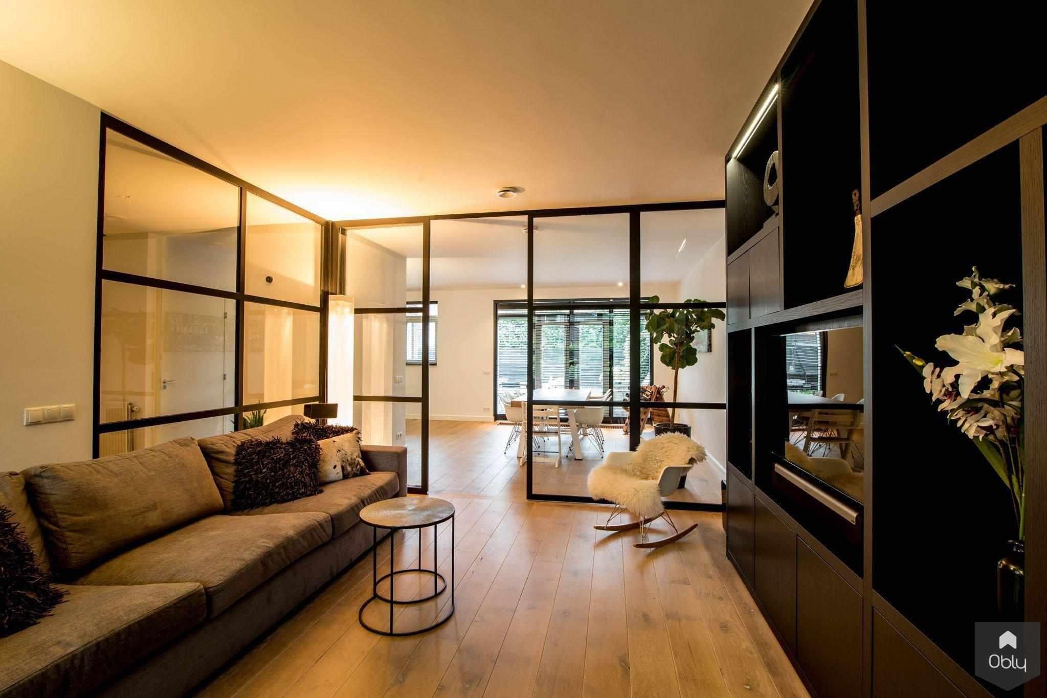 Stalen wand en deuren glas nieuwbouwwoning-Overveld Glas-alle,glazen scheidingswand woonkamer,moderne woonkamer glaswand,stalen deur met glas,stalen glazen deur,Woonkamer,woonkamer met glaswand-OBLY