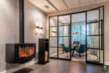 Stijlvolle jaren ’30 woning met stalen deuren en moderne haard-Kroekenstoel Excellence Design-alle,jaren 30 woning,luxe woonkamer,moderne haard,stalen deuren,stijlvolle leefruimte,tijdloos interieur,warm interieur,Woonkamer-Jaren ’30 woning met stalen deuren en haard | Kroekenstoel-OBLY