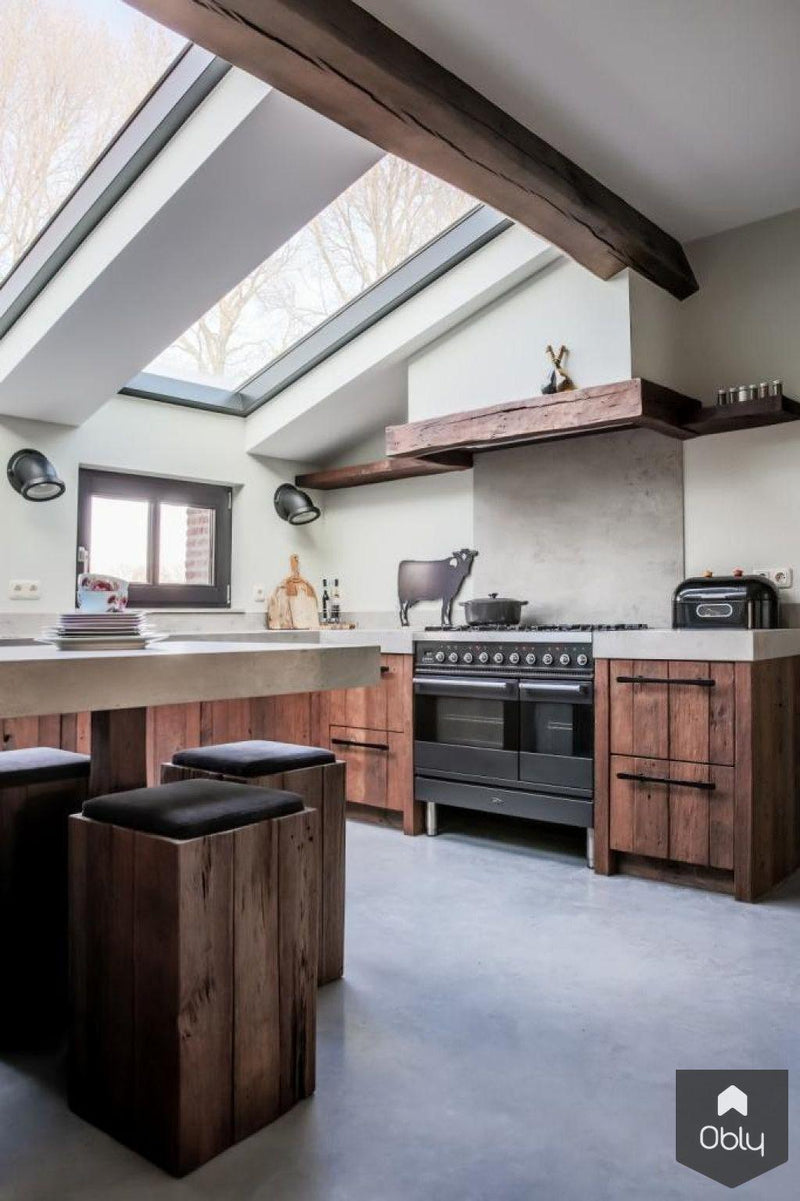Stoere Mereno keuken van oud hout-Mereno-alle,Keuken-OBLY